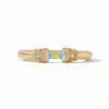 Picture of Julie Vos Monaco - Monaco Demi Cuff In Iridescent Bahamian Blue