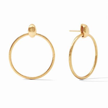 Picture of Julie Vos Palermo - Palermo Delicate Doorknocker Earrings