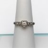Picture of Vintage 14K White Gold & Diamond Engagement Ring