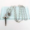 Picture of Antique Sterling Silver, Cut Rock Crystal & 14K Gold (Tested) Rosary By Hmh