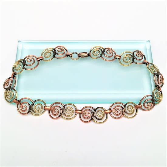 Picture of Signed Probst Gold Filled Spiral Necklace