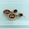 Picture of Victorian Era Etruscan Revival 14K Gold & Bohemian Garnet Earrings