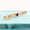 Picture of Late Edwardian Era 10K Yellow Gold, Seed Pearl & Garnet Bar Brooch by Ostby Barton