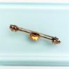 Picture of Victorian Era 14K Yellow Gold, Seed Pearl & Paste Bar Brooch