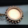 Picture of Sterling & Guilloche Enamel Chatelaine Medallion Picture Brooch