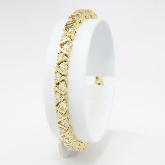 Picture of 14K Yellow Gold 3.50 CT Diamond Bracelet