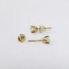 Picture of 14K Yellow Gold Diamond Solitaire Stud Earrings