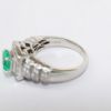Picture of 14K White Gold Emerald & Diamond Fashion Ring