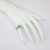 Picture of 14K White Gold Emerald & Diamond Fashion Ring