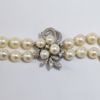 Picture of 14K White Gold Cultured Pearl Double Strand Necklace with Diamond Accents
