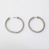 Picture of 14K White Gold 4.25 CT Diamond Hoop Earrings