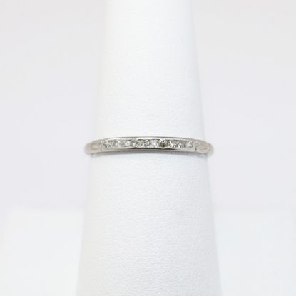 Picture of Art Deco Era Iridium Platinum & Diamond Wedding Band