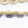 Picture of Tanzanite and Diamond Bracelet, 14k Yellow Gold