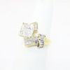 Picture of GIA Certified 1.98ct Princess Cut Diamond Ring, 18k Yellow Gold