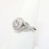 Picture of 1.11ct Diamond Halo Ring, 14k White Gold