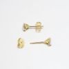 Picture of 14k Yellow Gold & .80ct Diamond Solitaire Stud Earrings