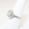 Picture of 14k White Gold & Round Brilliant Cut Diamond with Halo Engagement Ring