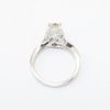 Picture of 14k White Gold, Round Brilliant Cut & Diamond Cluster Accented Engagement Ring
