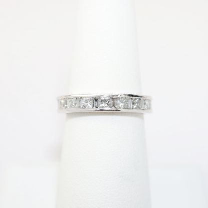 Picture of 14K white Gold & Channel Set Diamond Wedding Band