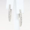 Picture of 14k White Gold 1.68 CT. Diamond Hoop Earrings 