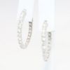 Picture of 14k White Gold 1.68 CT. Diamond Hoop Earrings 