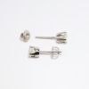Picture of 1.15ct Round Brilliant Cut Diamond Solitaire Earrings, 14k White Gold