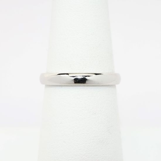 Picture of Half Round Band Ring, 3mm, Platinum