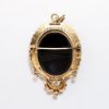 Picture of Victorian Hardstone, Cultured Pearl & 14k Rose Gold Cameo Brooch/Pendant