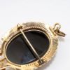 Picture of Victorian Hardstone, Cultured Pearl & 14k Rose Gold Cameo Brooch/Pendant