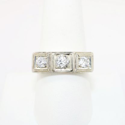 Picture of 1.00ct 3-Stone Men's Diamond Ring in 14k Yellow Gold