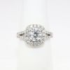 Picture of 1ct Round Brilliant Cut Diamond Ring in White Gold & Palladium