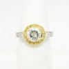 Picture of Light Yellow, Round Brilliant Cut, 1.20ct Diamond Ring in 14k White Gold