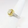 Picture of Light Yellow, Round Brilliant Cut, 1.20ct Diamond Ring in 14k White Gold