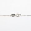 Picture of 14k White Gold & 0.75ct Blue Topaz Pendant Necklace with Diamond Halo
