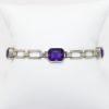 Picture of Antique Art Deco Era 14k White Gold & Amethyst Bracelet