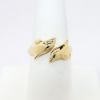 Picture of 14k Yellow Gold Twin Dolphin Ring, US Size 8