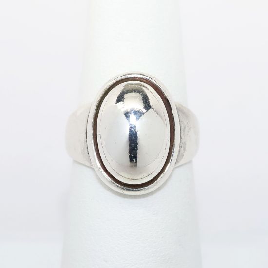 Picture of Vintage Georg Jensen Sterling Silver Dome Ring, Style 46B, Designed by Harald Nielsen