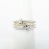 Picture of 14k Two-Tone Gold & Emerald Cut Diamond Triple Ring