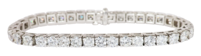 Picture of 12.05ct Diamond tennis bracelet, 14k white gold