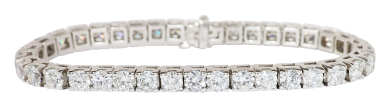 Picture of 12.05ct Diamond tennis bracelet, 14k white gold