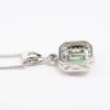 Picture of 14k White Gold, Diamond & Emerald Cut Alexandrite Necklace