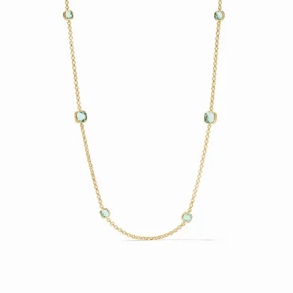 Picture of Aquitaine Station Necklace in aquamarine blue