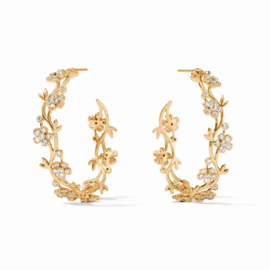 Picture of Julie Vos Laurel Hoop Earrings 