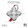 Picture of 2024 11th Edition Gorham Sterling Silver Cross Ornament