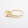 Picture of 14k Yellow Gold & Round Brilliant Cut Diamond Ring with Baguette Cut accents