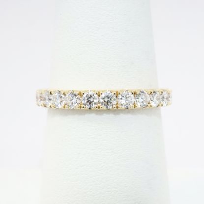 Picture of Traditional 14k Yellow Gold & Diamond Wedding Band