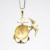 Picture of 14k Yellow Gold United States Marine Corps Pendant