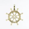 Picture of 14k Yellow Gold Ship's Wheel Pendant
