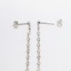 Picture of 14k White Gold & Cascading Bezel Set Diamond Drop Earrings