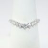 Picture of 14k White Gold & Graduating Diamond Contoured Wedding Band